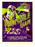 "The Invisible Man"  Claude Rains  Henry Travers  Gloria Stuart  William Harrigan on Window Card