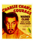 Charlie Chan's Courage  Warner Oland on Window Card  1934