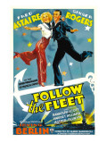 Follow the Fleet  Ginger Rogers  Fred Astaire  1936  Poster Art