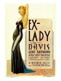 Ex-Lady  Bette Davis on Midget Window Card  1933