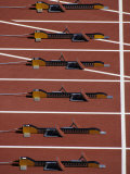 Starting Blocks for the Start of a Sprint Race