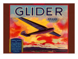 Glider Orange Crate Label