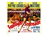 Footlight Serenade  John Payne  Betty Grable  Victor Mature on Window Card  1942
