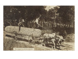 Giant Ear of Corn Pulled by Horse Cart