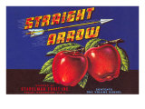 Straight Arrow Apple Crate Label