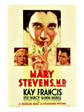 Mary Stevens  MD  Glenda Farrell  Kay Francis  Lyle Talbot on Midget Window Card  1933