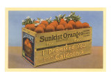 Crate of Oranges from California