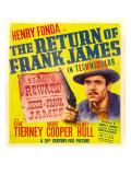 The Return of Frank James  Henry Fonda on Window Card  1940
