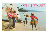 Happy Birthday  Calypso Band on Beach