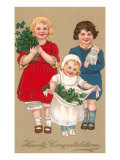 Hearty Congratulations  Children with Cloverleaf