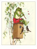 Frog Playing Flute