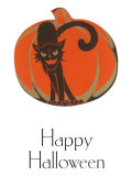 Happy Halloween  Black Cat