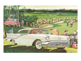 Fifties Cars on Golf Course