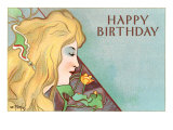 Happy Birthday  Art Nouveau