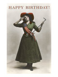 Happy Birthday  Lady Saluting