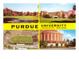 Views of Purdue University  Lafayette  Indiana
