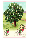 Frogs Passing Horse Chestnut