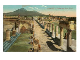 View of the Forum  Pompeii  Italy