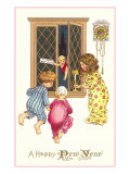 A Happy New Year  Victorian Children
