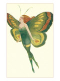 Lady Transformed into Butterfly