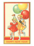 Little Girls with Balloons