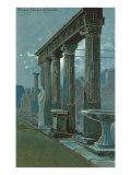 Temple of Apollo in Pompeii  Painting