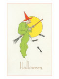 Geriatric Witch on Broom