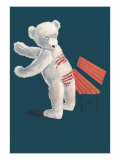 Teddy Bear and Wet Paint