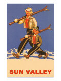 Skiing in Sun Valley  Idaho  Graphics