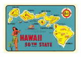 Map of Hawaiian Islands