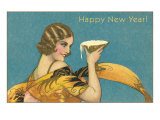 Vamp Toasting with Frothy Glass