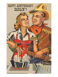 Happy Anniversary Darlin'  Cowboy and Cowgirl Cooking