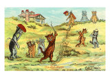 Cats Playing Golf