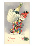 Little Harlequin with Chilling Champagne