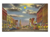 Moon over Valdosta  Georgia