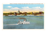 Skyline of Davenport  Iowa