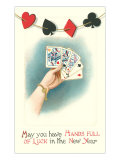 Poker Hand with Three Queens