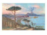 View of Bay of Naples  Italy