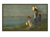 Children Signaling with Lanterns