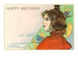 Happy Birthday  Art Nouveau