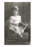 Girl Sitting on Table