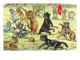 Cats Playing Soccer