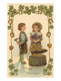 Happy New Year  Children with Anvil