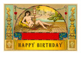 Happy Birthday  Nude Smoking Hookah