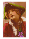 Girl in Green Tri-Cornered Hat