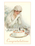 Congratulations  Bride with Cake