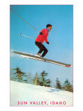 Sun Valley  Idaho  Air Borne Skier
