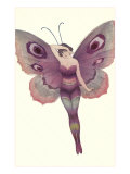 Lady as Purple Butterfly