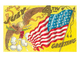 4th of July  Eagle with Firecrackers