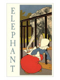 Elephant Steeling Dutch Girl's Peanuts